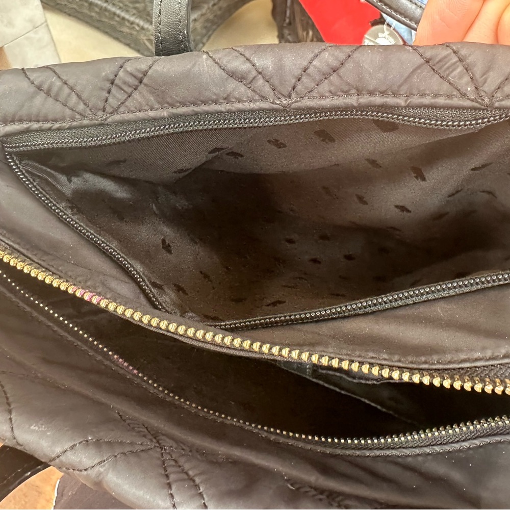 Kate Spade Quilted Nylon Black Tote - Picture 4 of 5